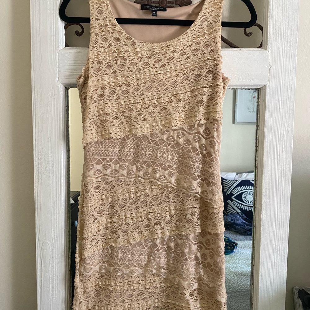 Lace Green Envelope Dress